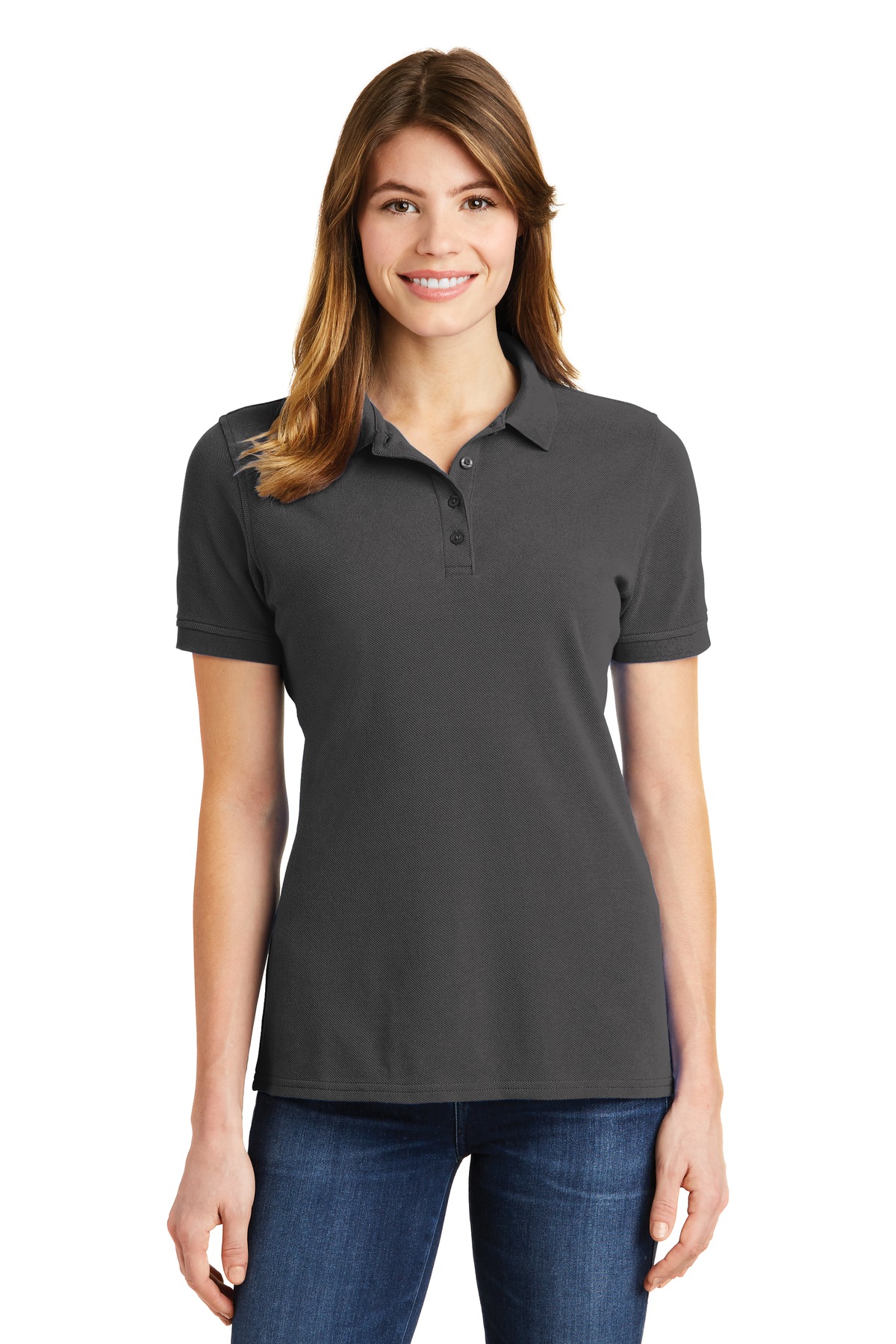 Port & Company Ladies Hospitality Polos & Knits ® Ladies Combed Ring Spun Pique Polo.-Port & Company