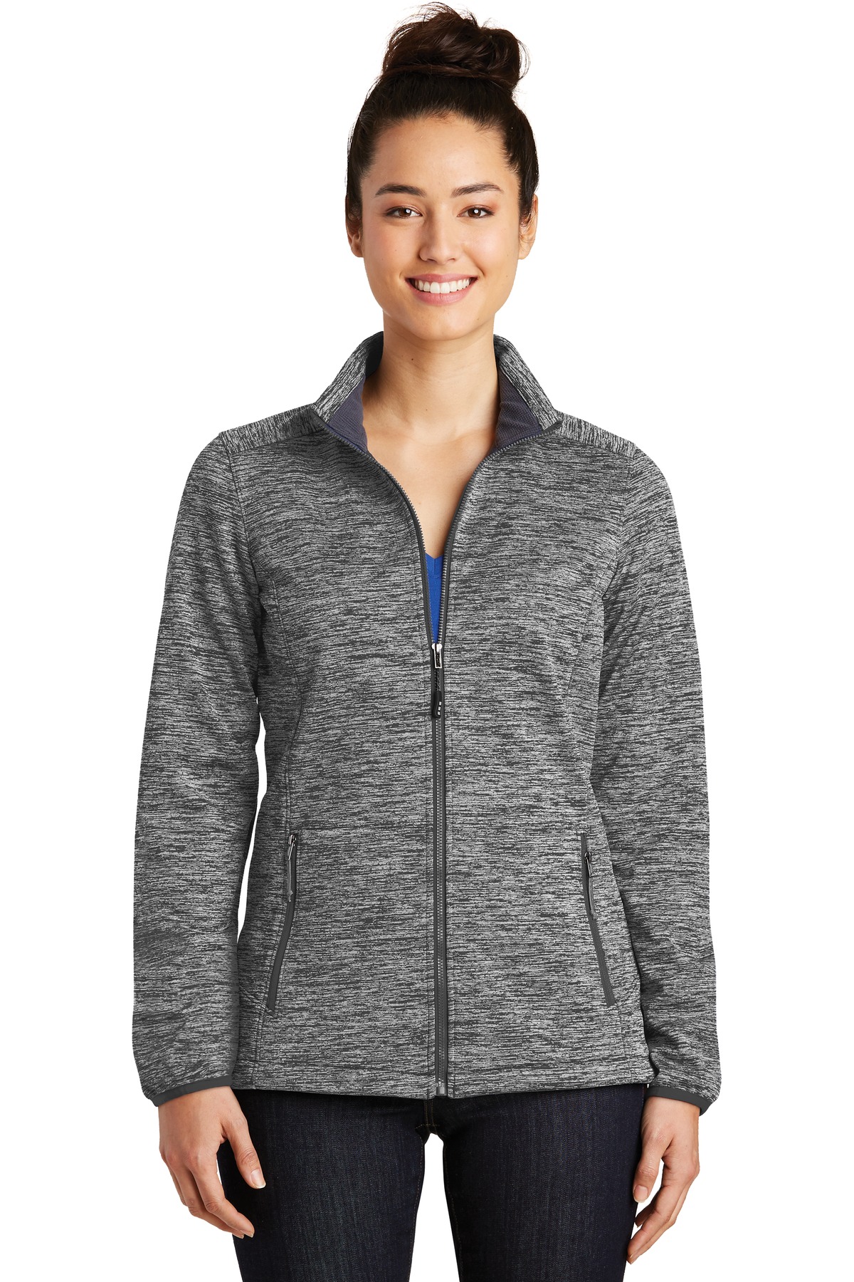 Sport-Tek Ladies Outerwear for Corporate & Hospitality ® Ladies PosiCharge® Electric Heather Soft Shell Jacket.-Sport-Tek
