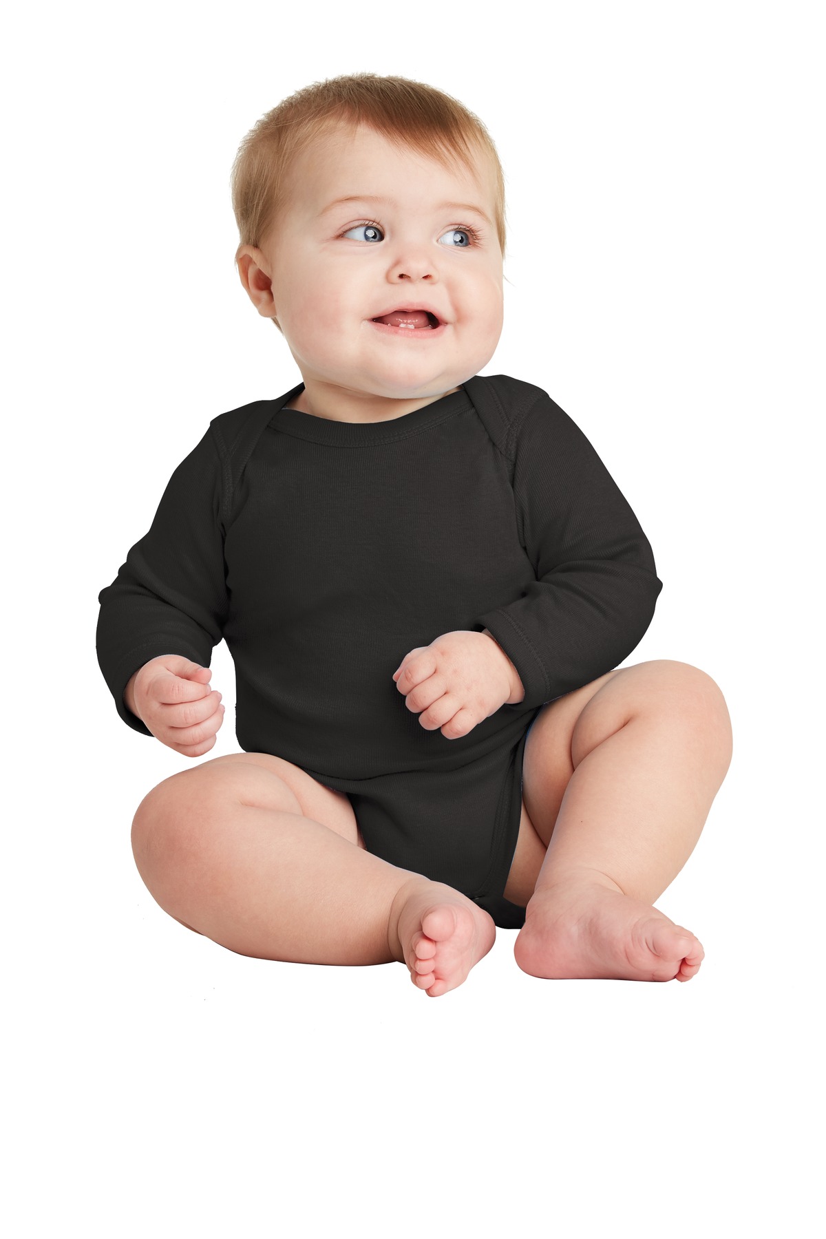 Rabbit Skins &#153;  Infant Long Sleeve Baby Rib Bodysuit.