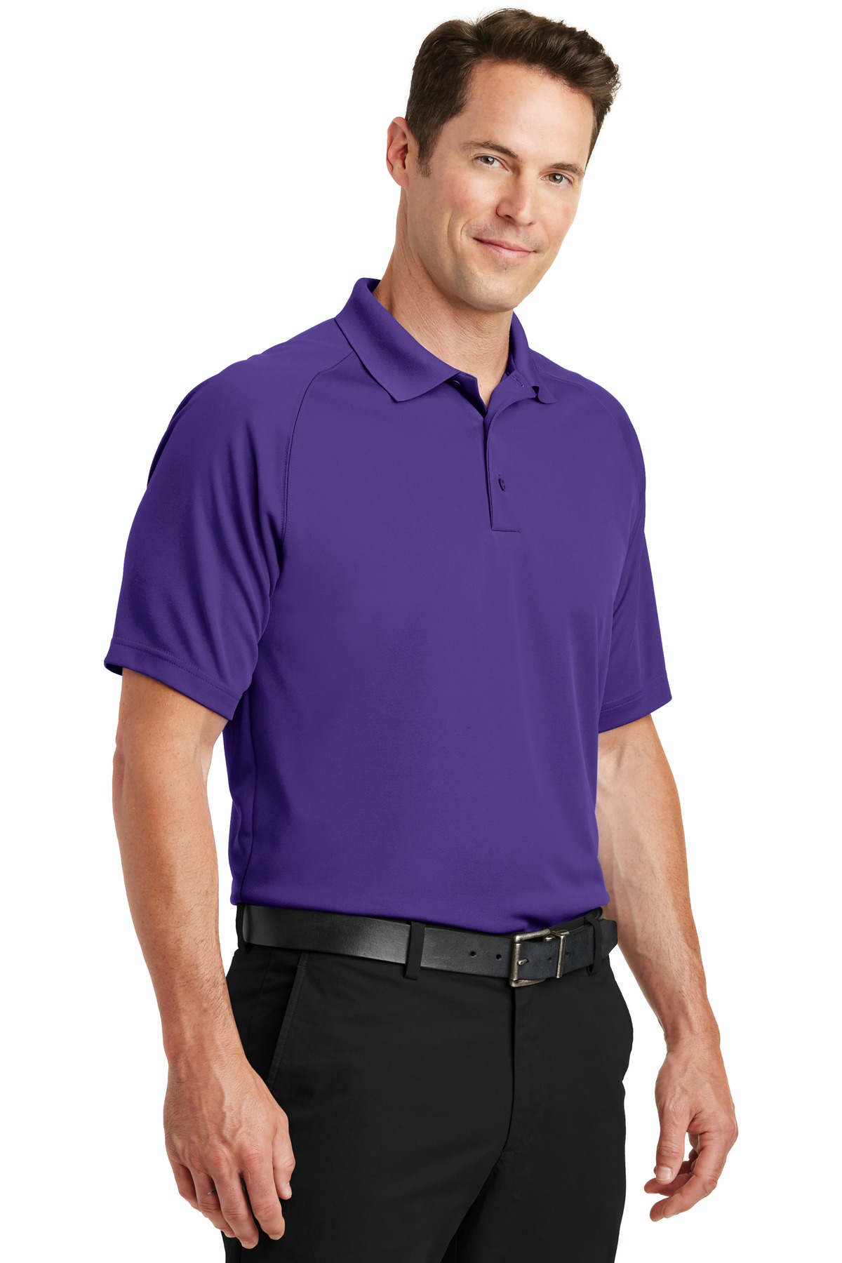 Sport-Tek Dry Zone Raglan Polo. T475