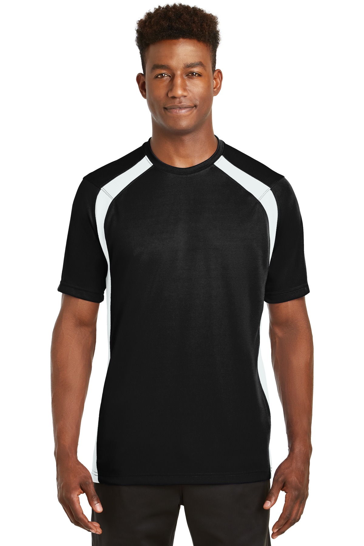Sport-Tek Activewear T-Shirts for Hospitality ® Dry Zone® Colorblock Crew.-Sport-Tek