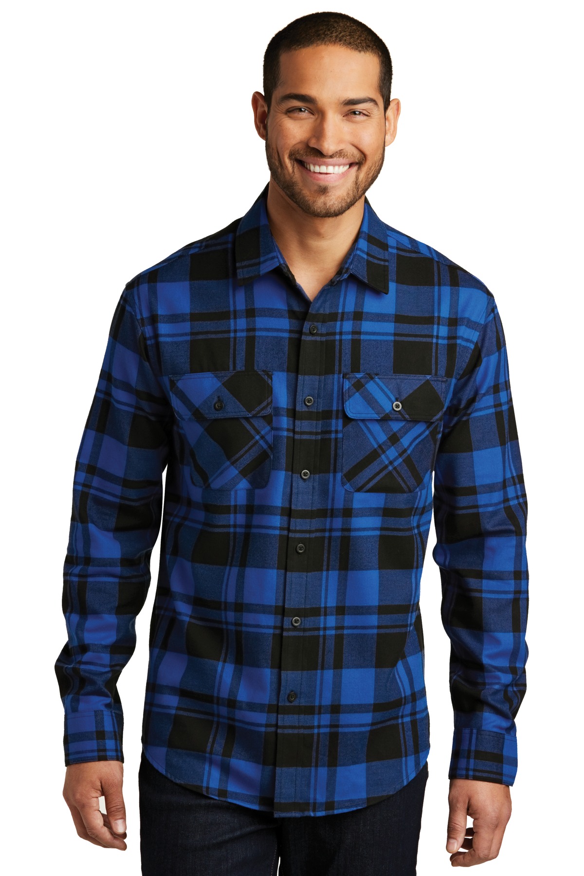 Port Authority Plaid Flannel Shirt. W668
