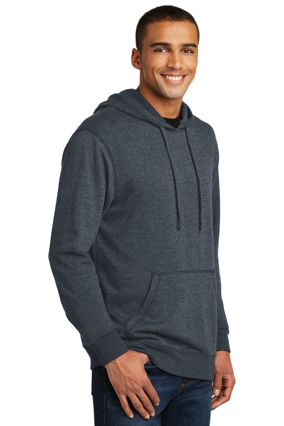 District Lightweight Fleece Hoodie. DM391