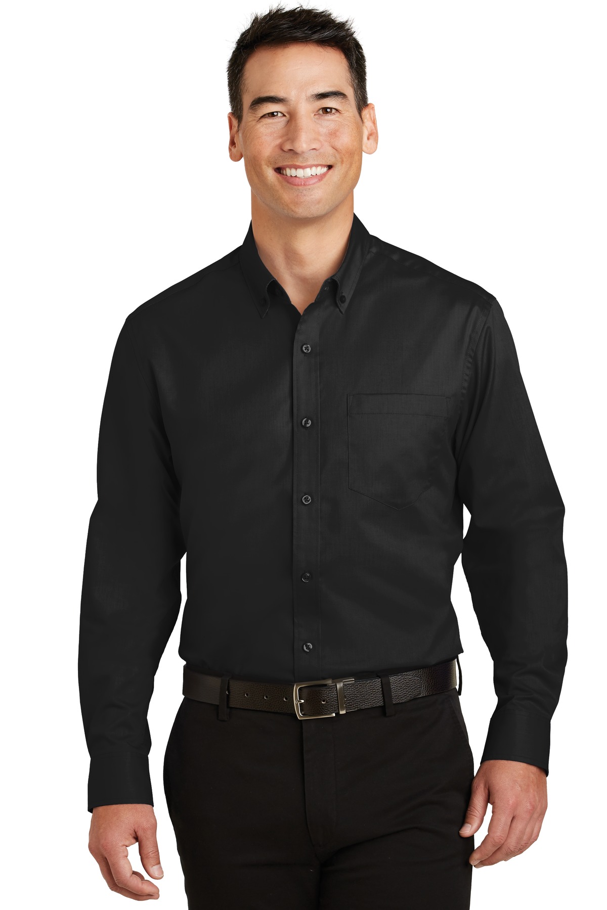 Port Authority Hospitality Tall Woven Shirts ® Tall SuperPro Twill Shirt.-Port Authority