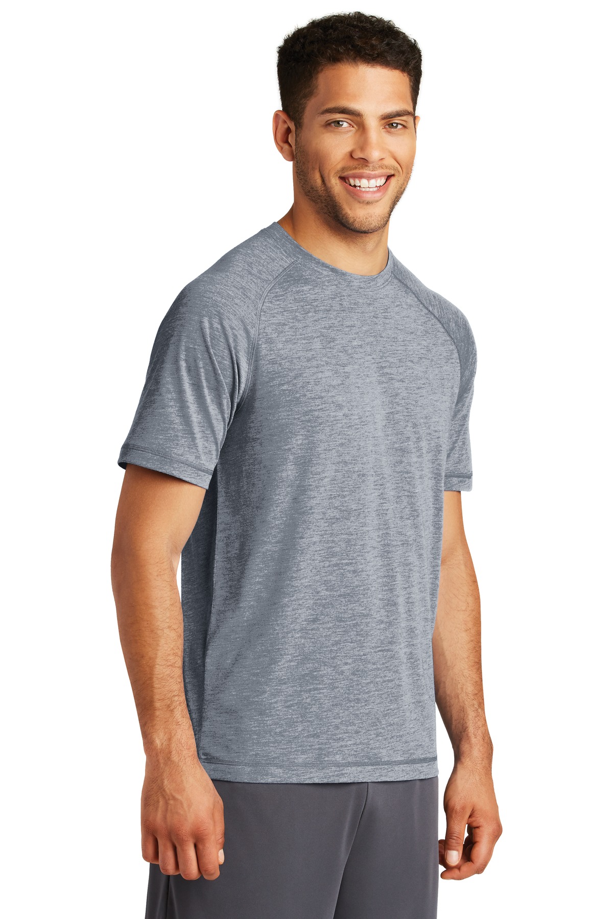 Sport-Tek PosiCharge Tri-Blend Wicking Raglan Tee. ST400