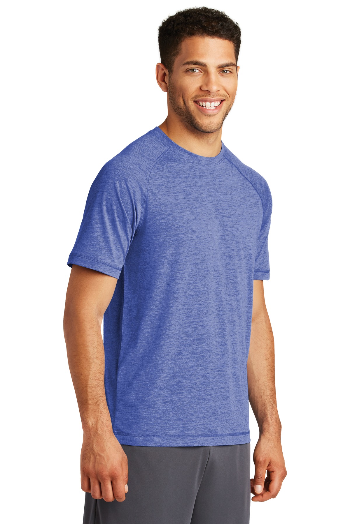 Sport-Tek PosiCharge Tri-Blend Wicking Raglan Tee. ST400