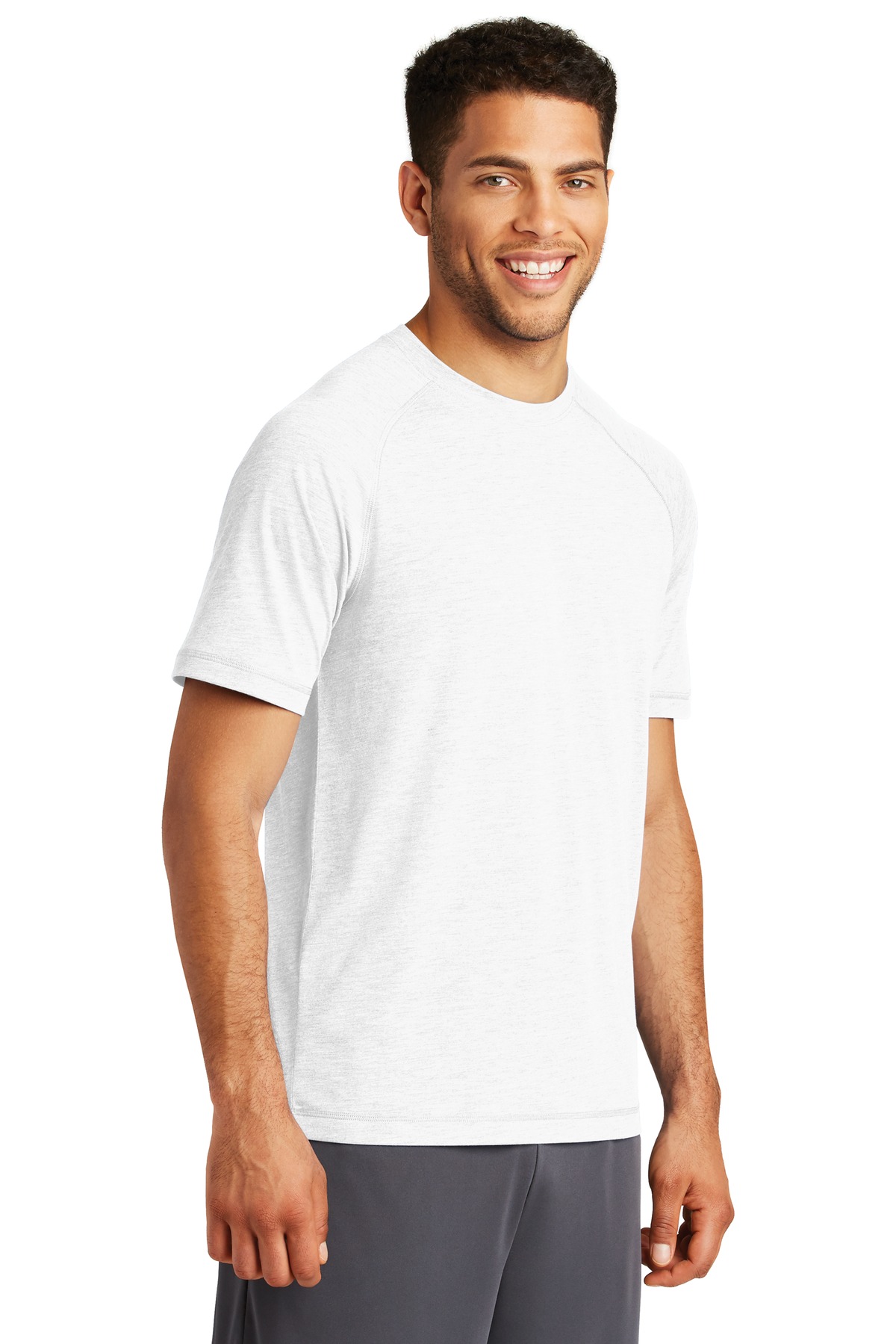 Sport-Tek PosiCharge Tri-Blend Wicking Raglan Tee. ST400