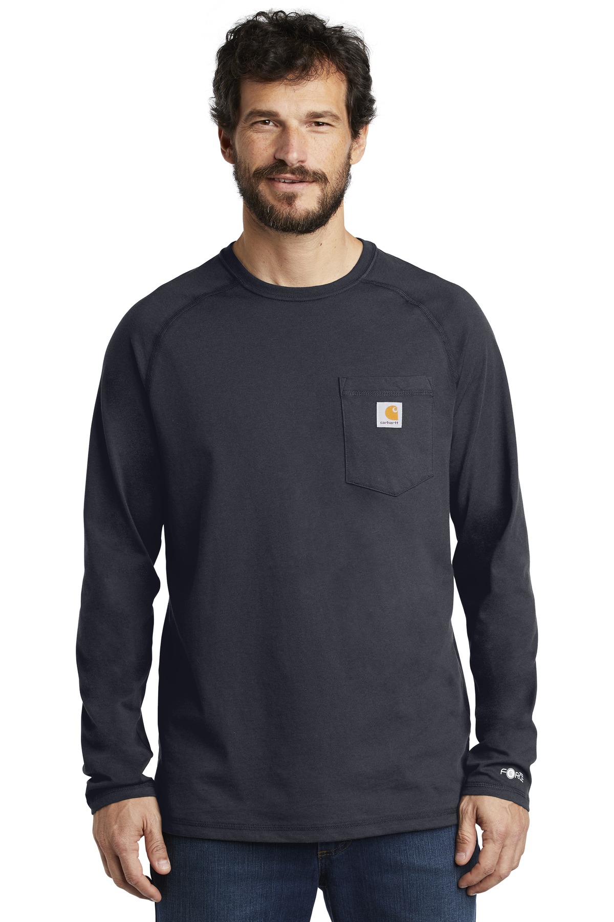 Carhartt Force  Cotton Delmont Long Sleeve T-Shirt. CT100393