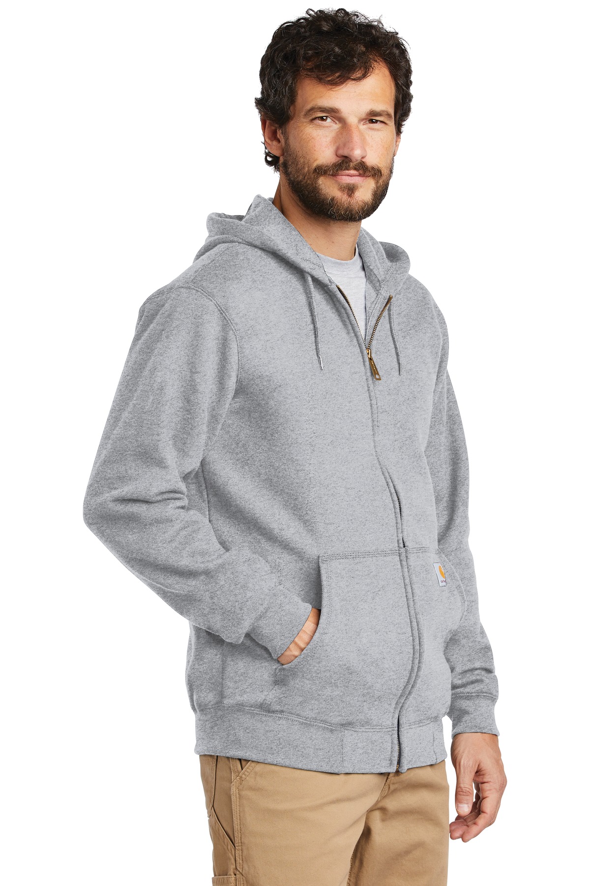 Carhartt Midweight Hooded Zip-Front Sweatshirt. CTK122