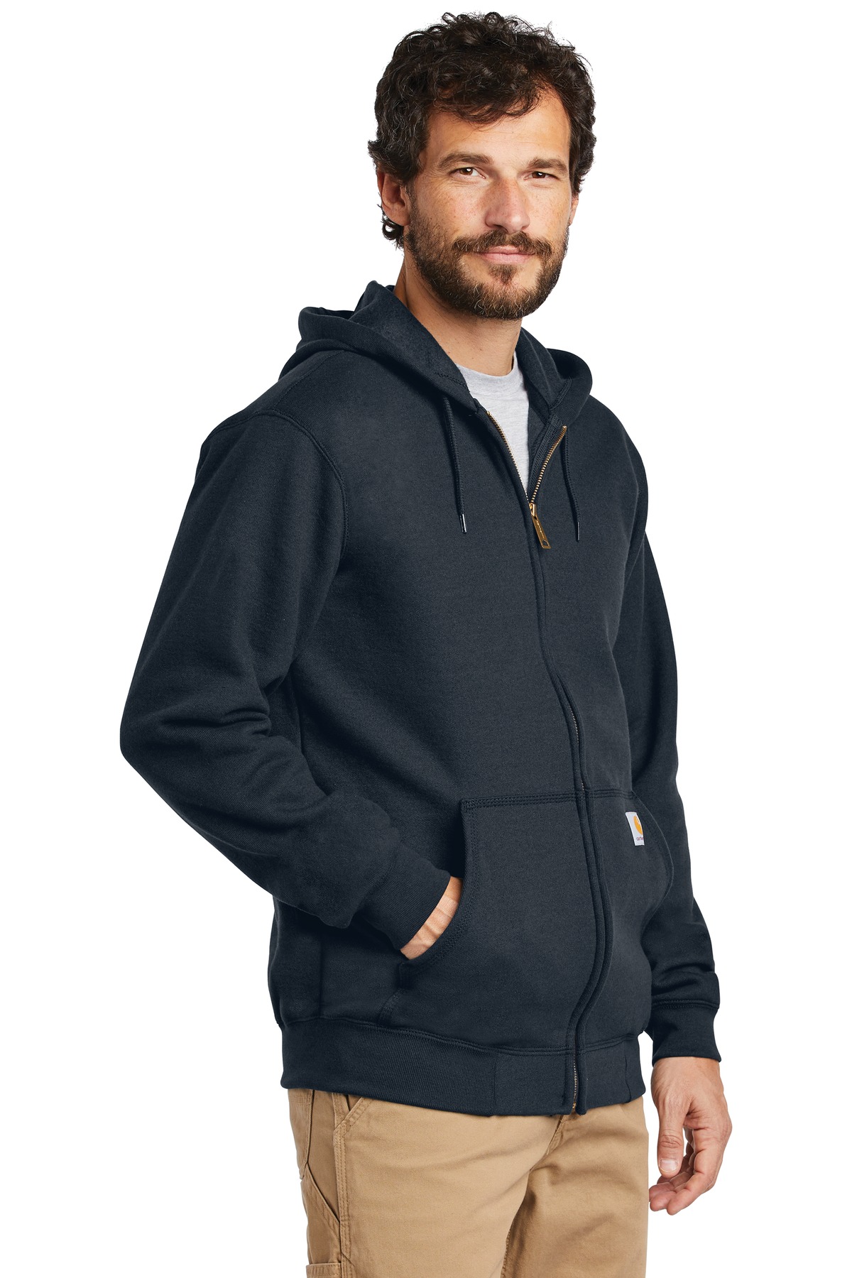 Carhartt Midweight Hooded Zip-Front Sweatshirt. CTK122
