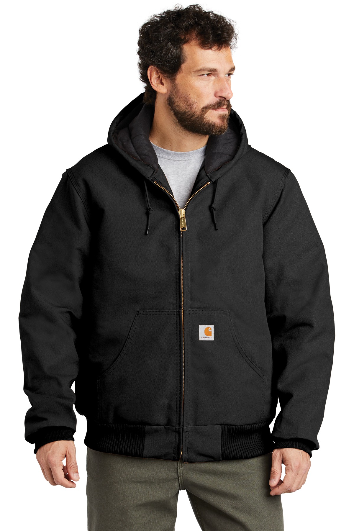 Carhartt Quilted-Flannel-Lined Duck Active Jac-