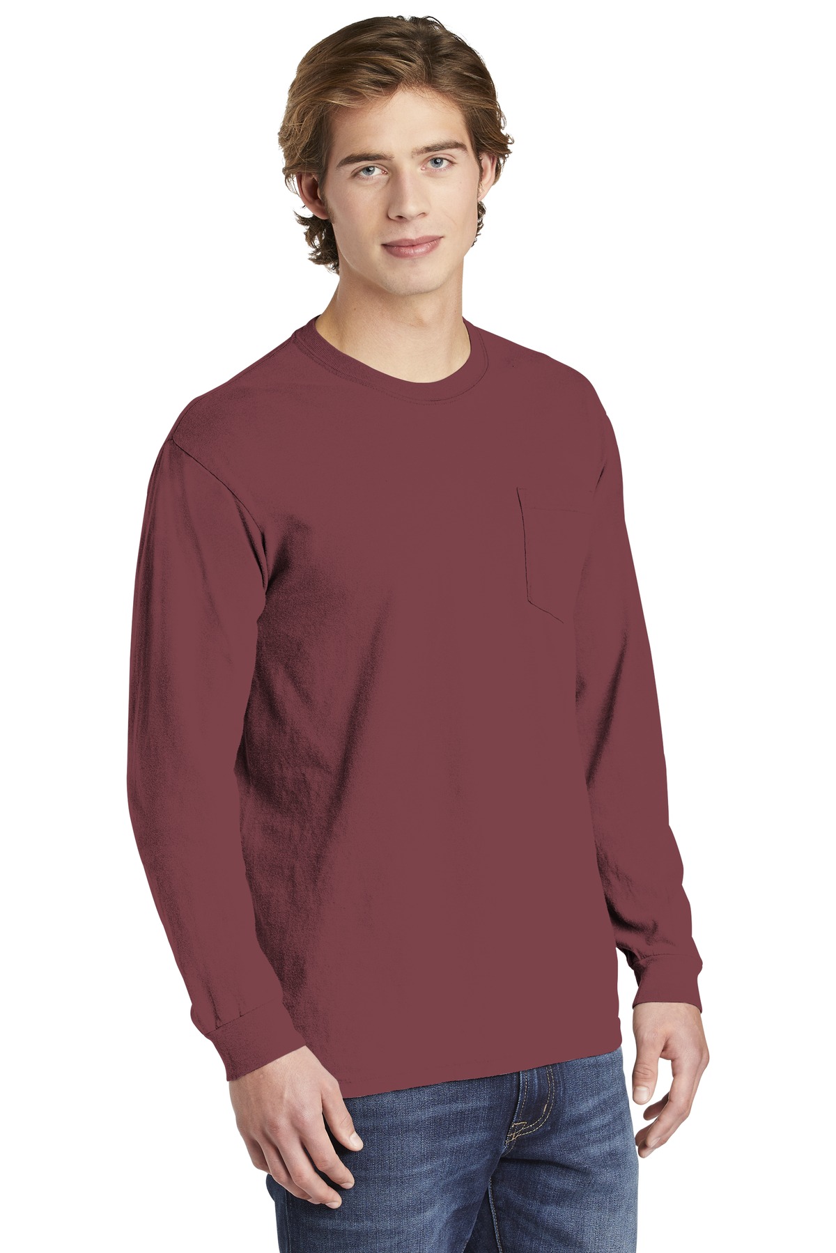 COMFORT COLORS Heavyweight Ring Spun Long Sleeve Pocket Tee. 4410