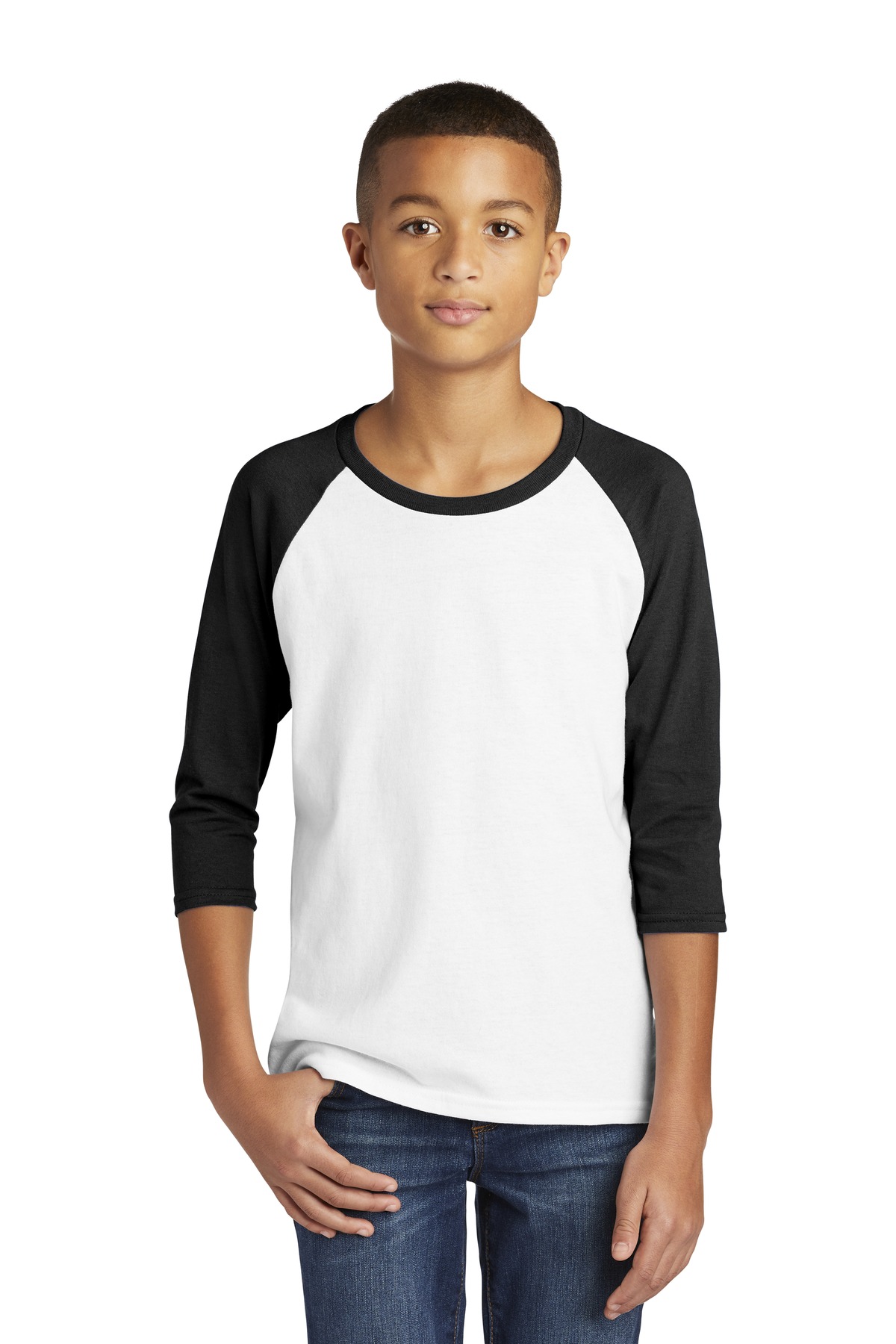 Gildan Heavy Cotton Youth 3/4-Sleeve Raglan T-Shirt. 5700B
