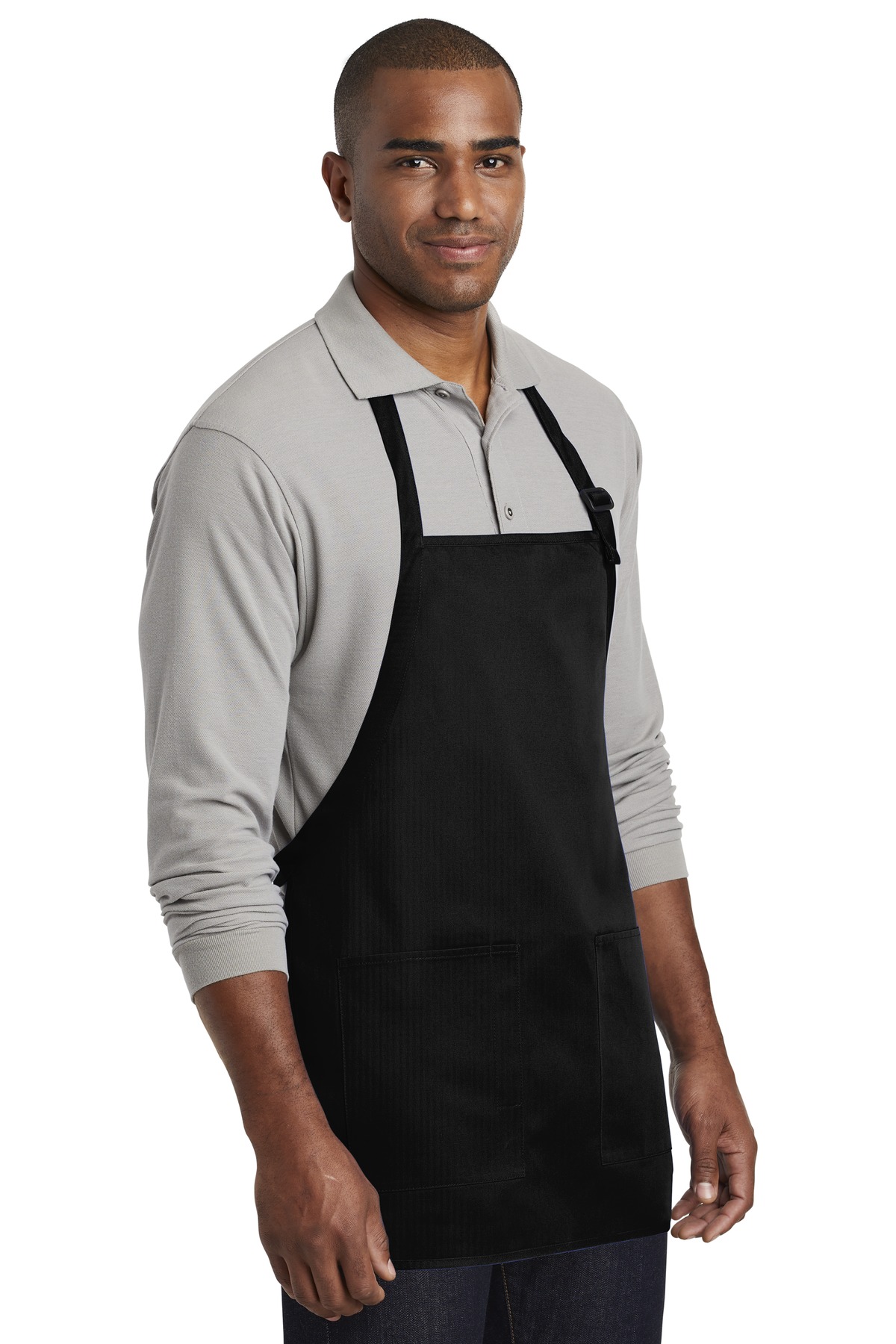 Port Authority Medium-Length Two-Pocket Bib Apron. A601