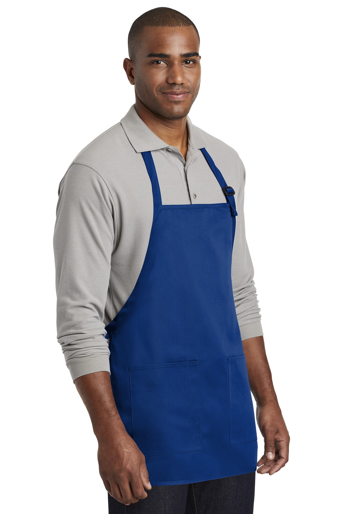 Port Authority Medium-Length Two-Pocket Bib Apron. A601