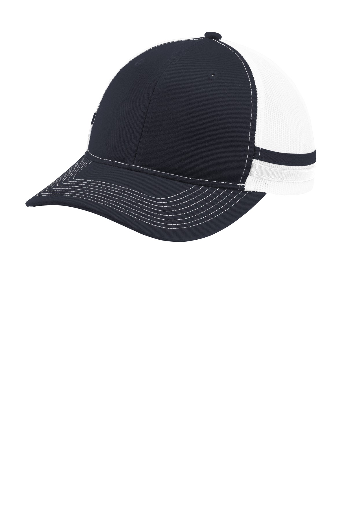 Port Authority ® Two-Stripe Snapback Trucker Cap. C113 - Image 4