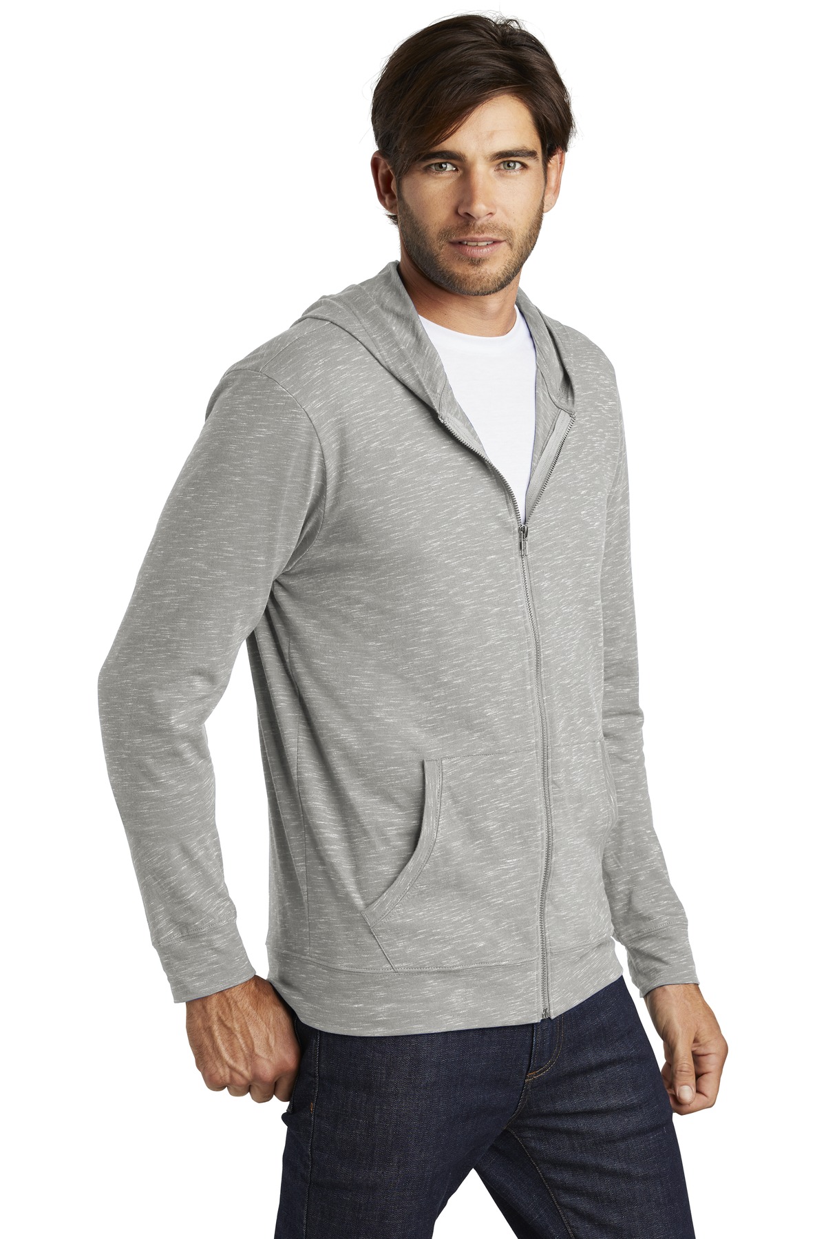 District Medal Full-Zip Hoodie. DT565