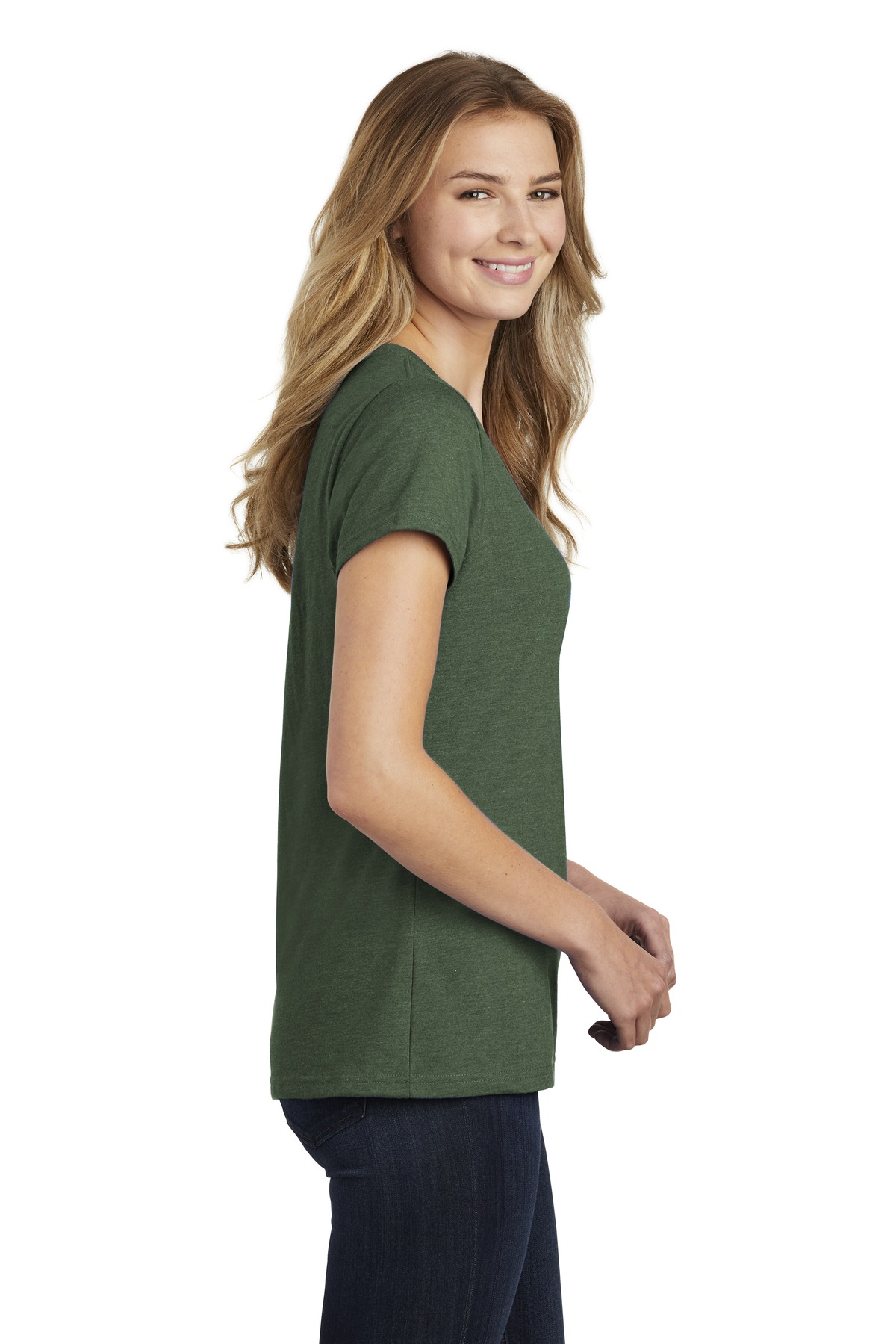Port & Company Women's Fan Favorite Blend V-Neck Tee. LPC455V