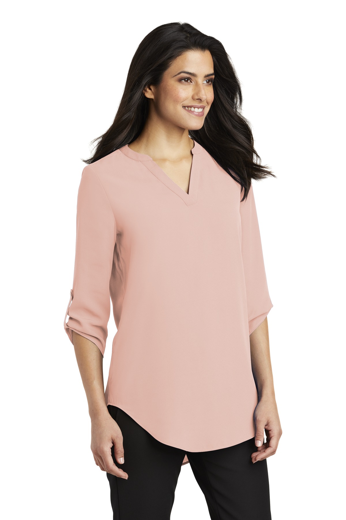 Port Authority Women's 3/4-Sleeve Tunic Blouse. LW701