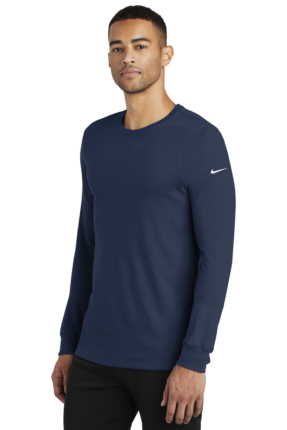 Nike Dri-FIT Cotton/Poly Long Sleeve Tee. NKBQ5230