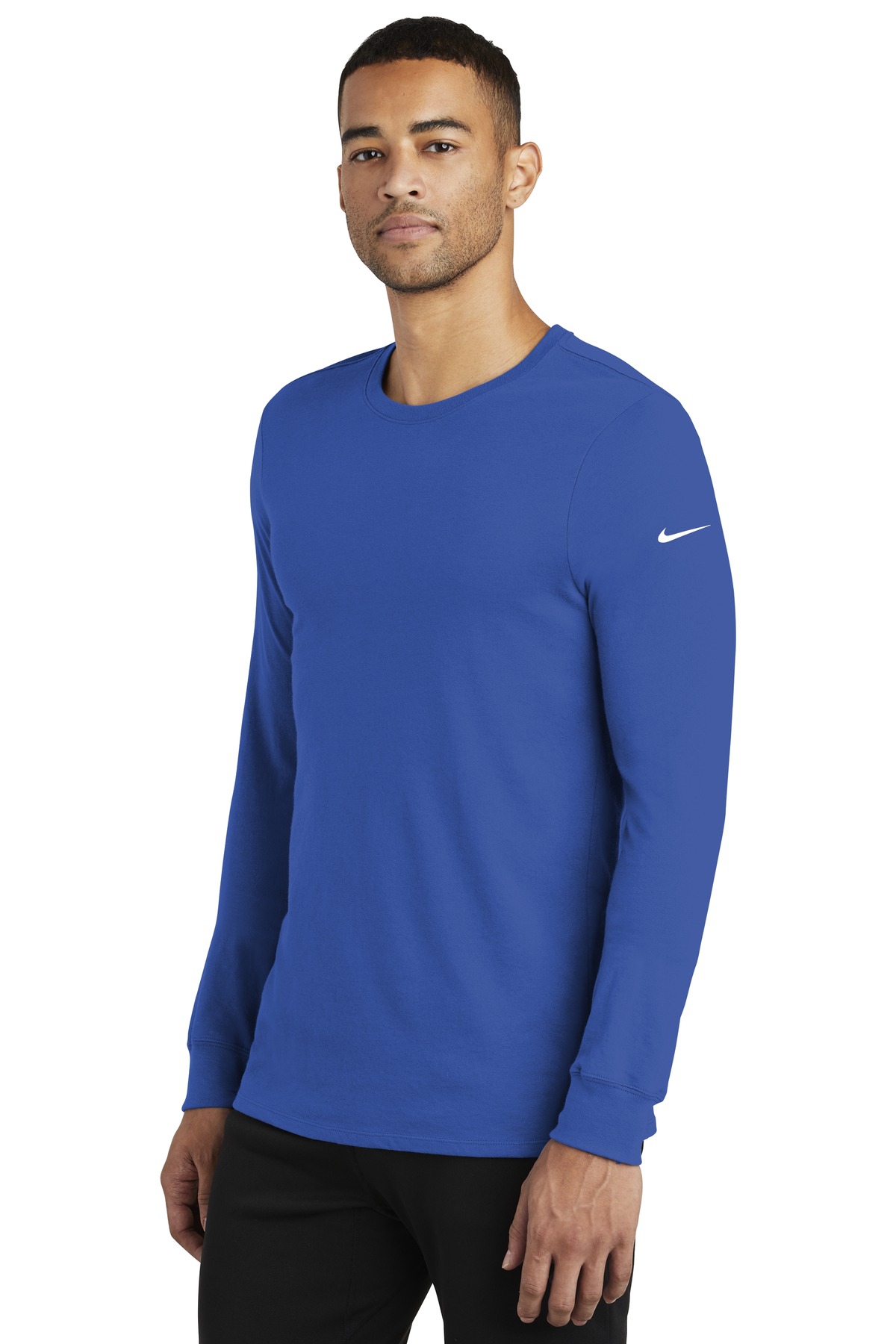 Nike Dri-FIT Cotton/Poly Long Sleeve Tee. NKBQ5230