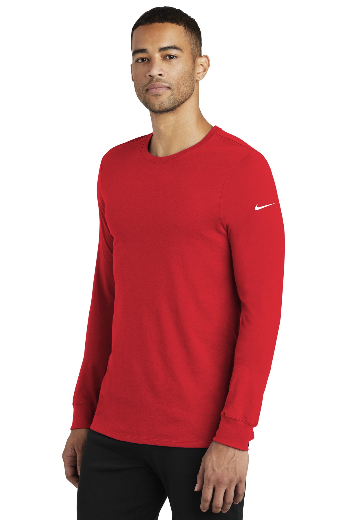 Nike Dri-FIT Cotton/Poly Long Sleeve Tee. NKBQ5230
