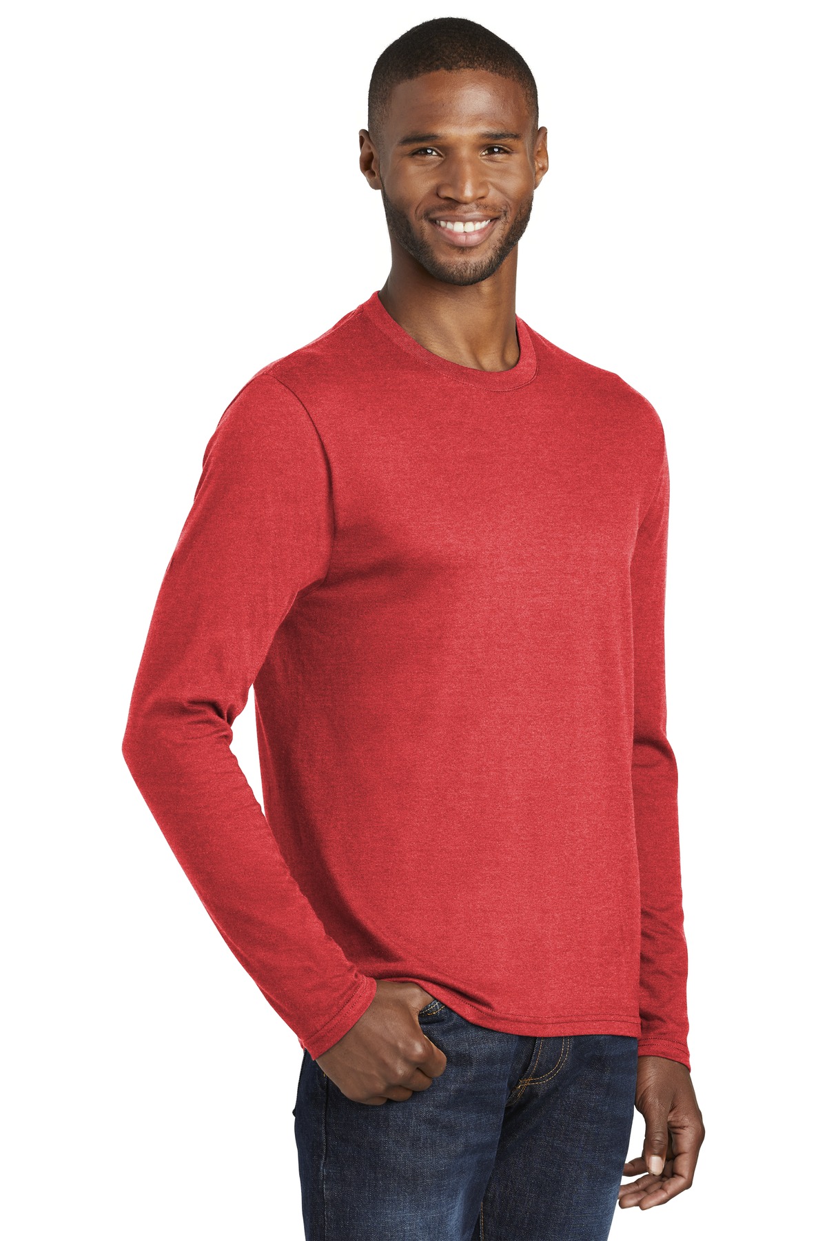Port & Co Long Sleeve Fan Favorite Blend Tee. PC455LS