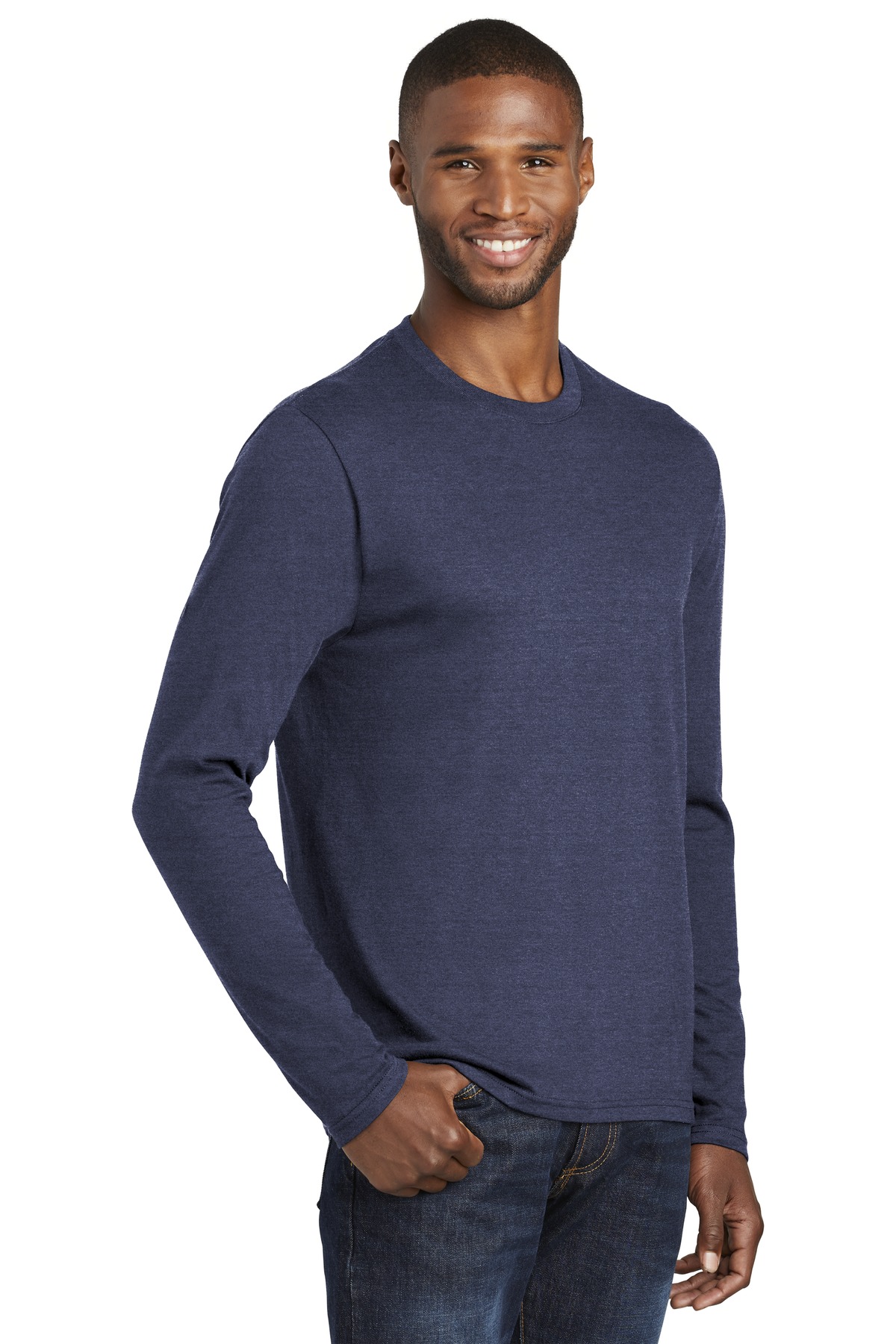 Port & Co Long Sleeve Fan Favorite Blend Tee. PC455LS