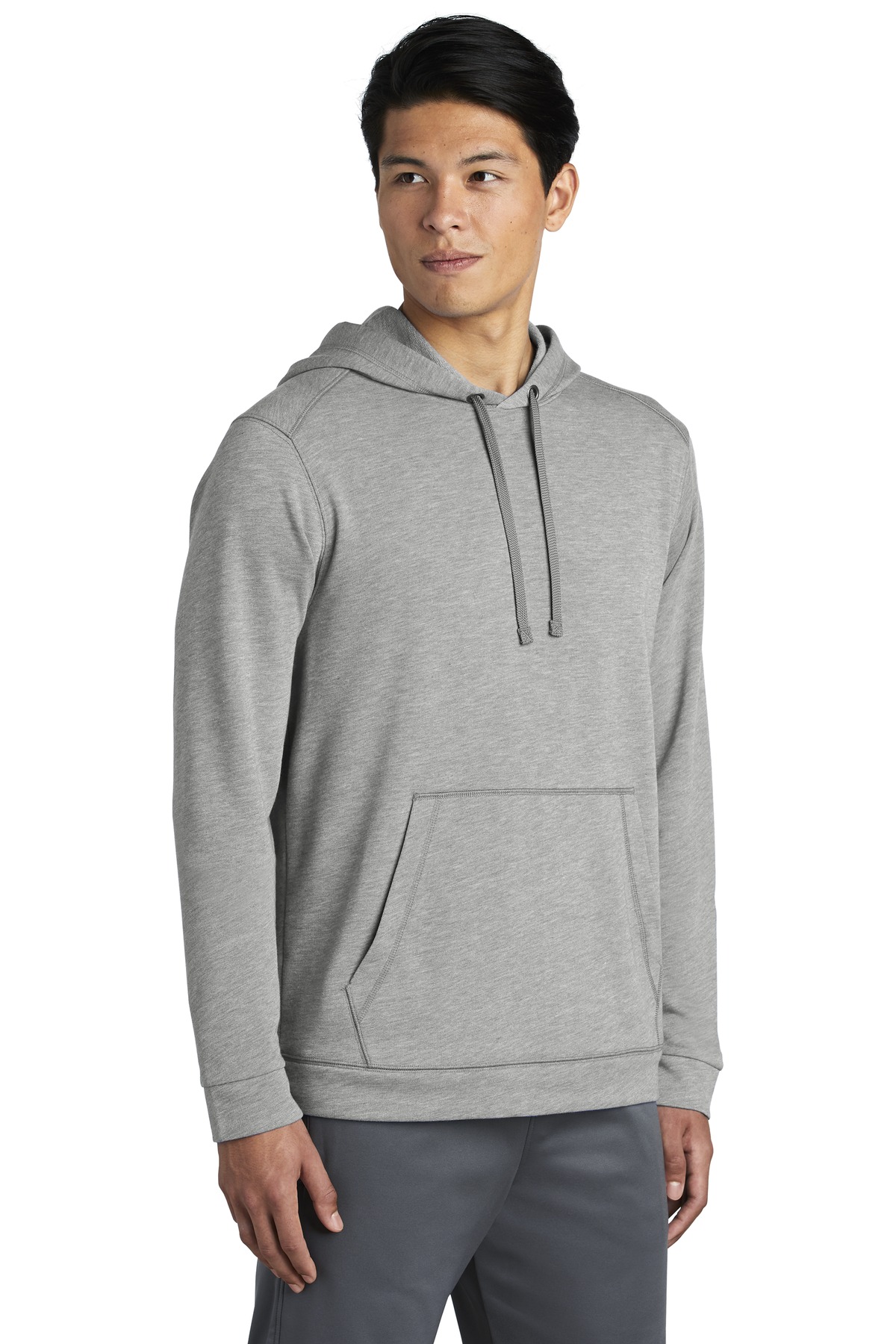 Sport-Tek PosiCharge Tri-Blend Wicking Fleece Hooded Pullover. ST296