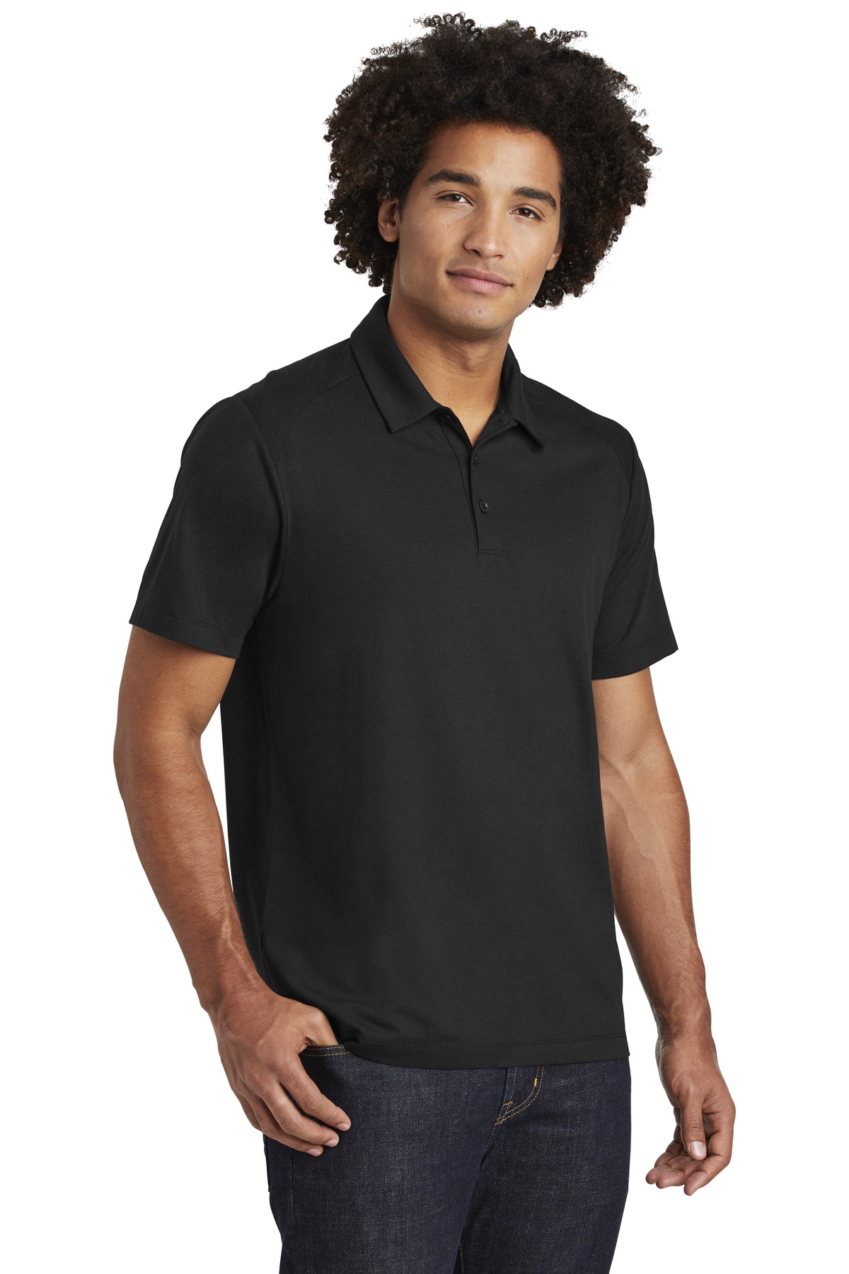 Sport-Tek PosiCharge Tri-Blend Wicking Polo. ST405