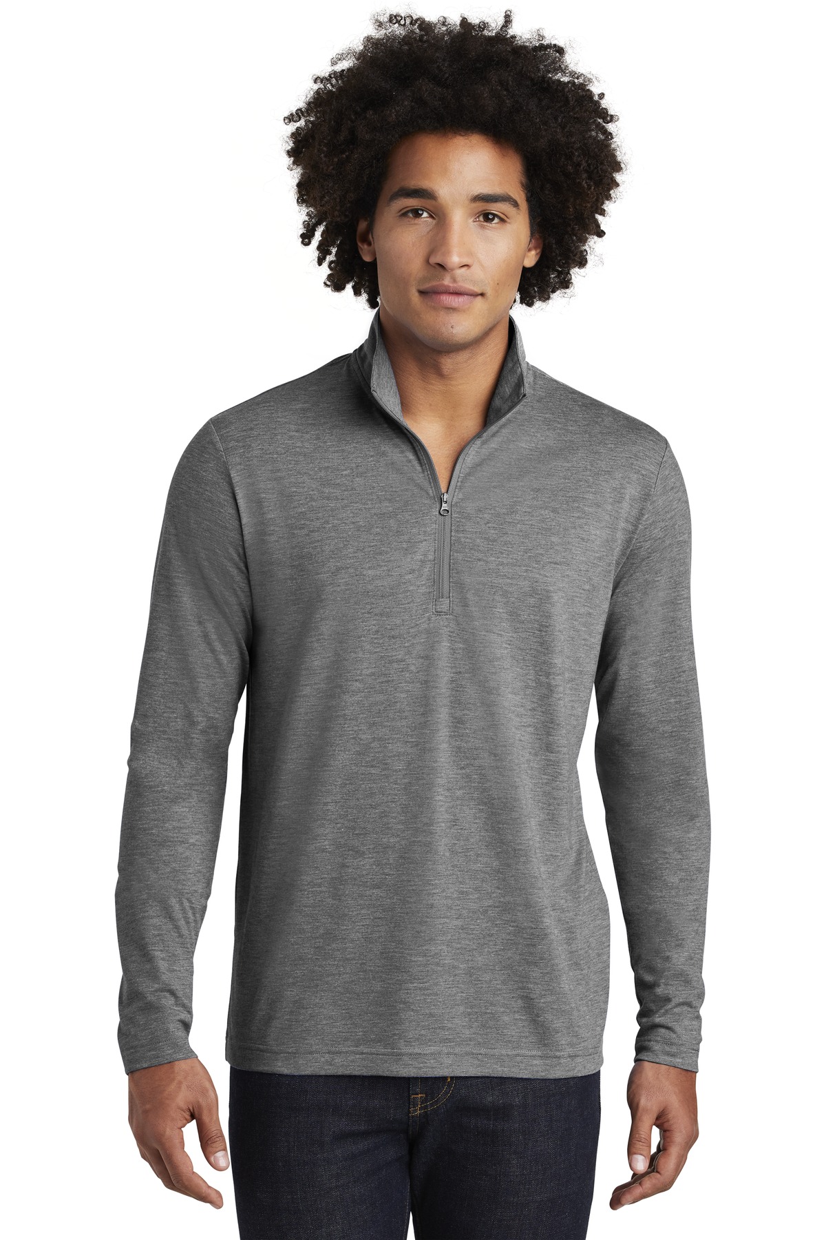 Sport-Tek Hospitality Sweatshirts & Fleece ® PosiCharge ® Tri-Blend Wicking 1/4-Zip Pullover.-Sport-Tek