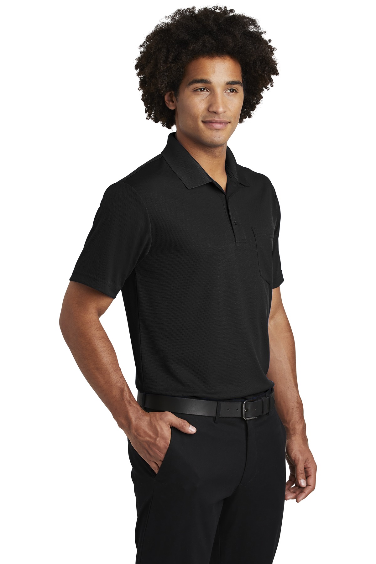 Sport-Tek PosiCharge RacerMesh Pocket Polo. ST640P