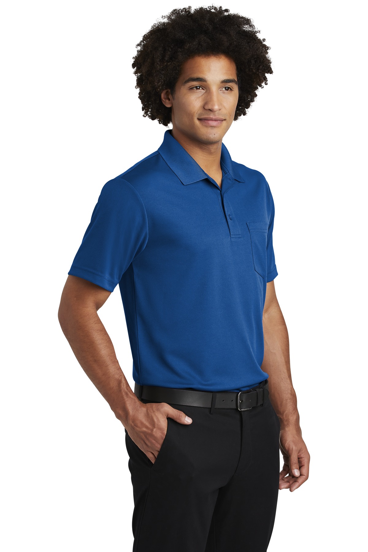 Sport-Tek PosiCharge RacerMesh Pocket Polo. ST640P