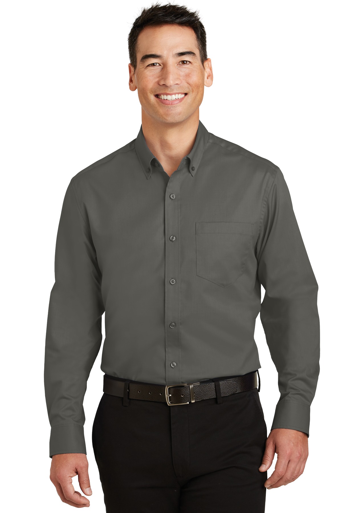 Port Authority ® Tall SuperPro ™ Twill Shirt. TS663 - Image 3