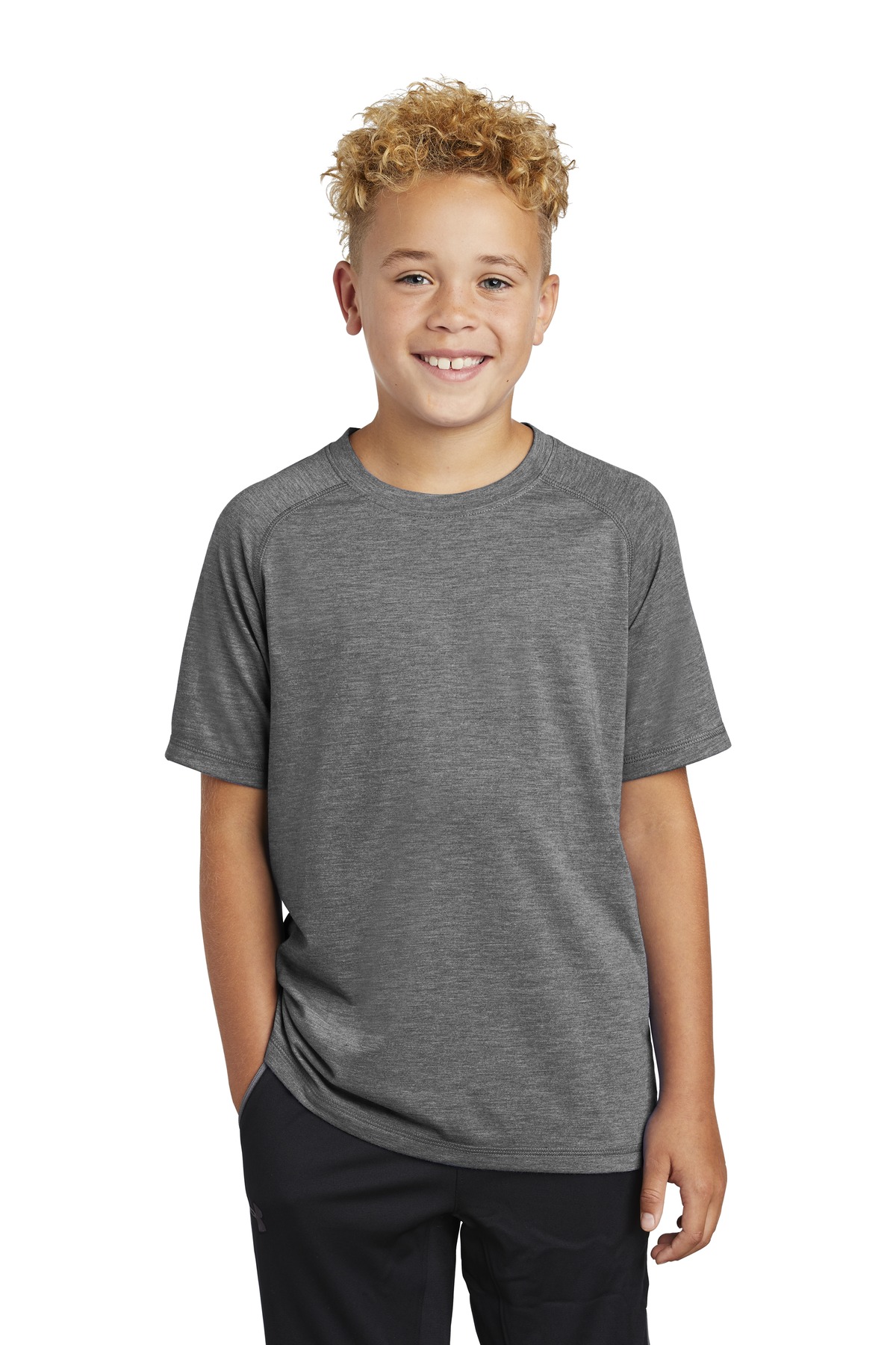 Sport-Tek Activewear Youth T-Shirts for Hospitality ® Youth PosiCharge ® Tri-Blend Wicking Raglan Tee.-Sport-Tek