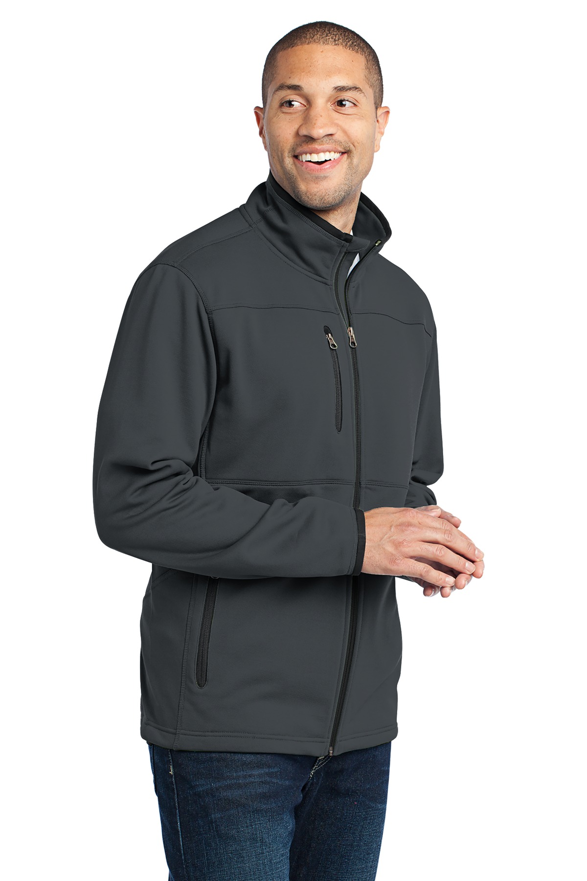 Port Authority Pique Fleece Jacket. F222