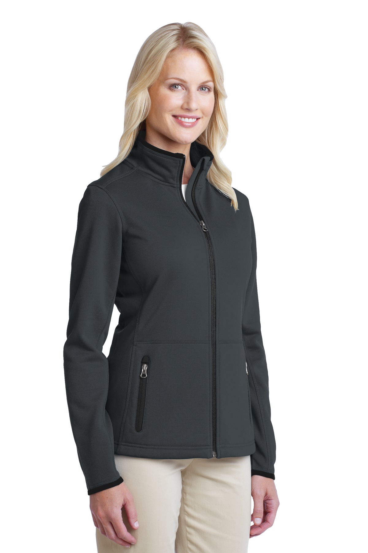 Port Authority Women's Pique Fleece Jacket. L222