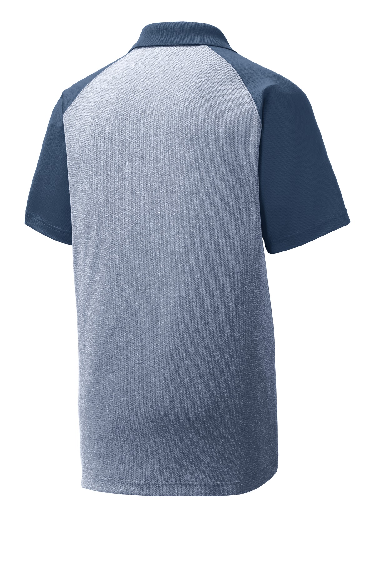 Sport-Tek PosiCharge RacerMesh Raglan Heather Block Polo. ST641