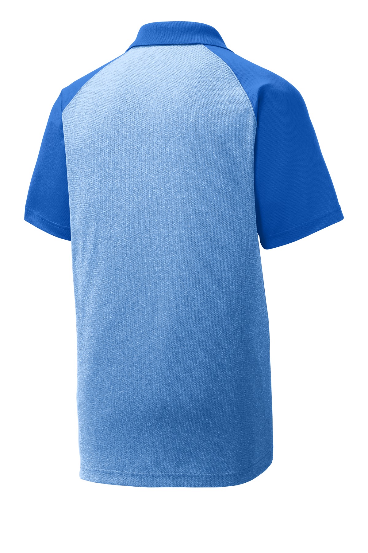 Sport-Tek PosiCharge RacerMesh Raglan Heather Block Polo. ST641