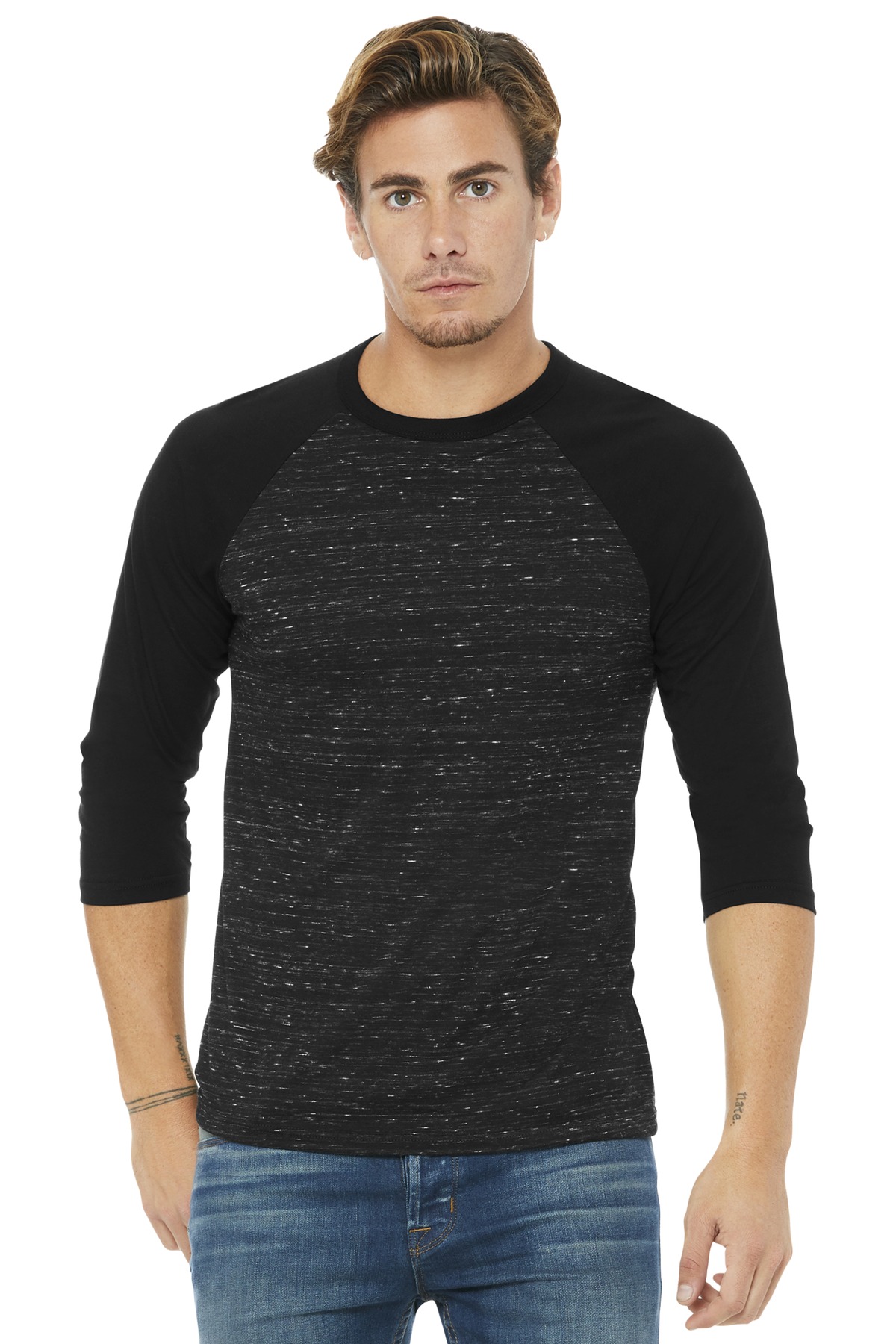 BELLA+CANVAS ® Unisex 3/4-Sleeve Baseball Tee. BC3200 - Image 2