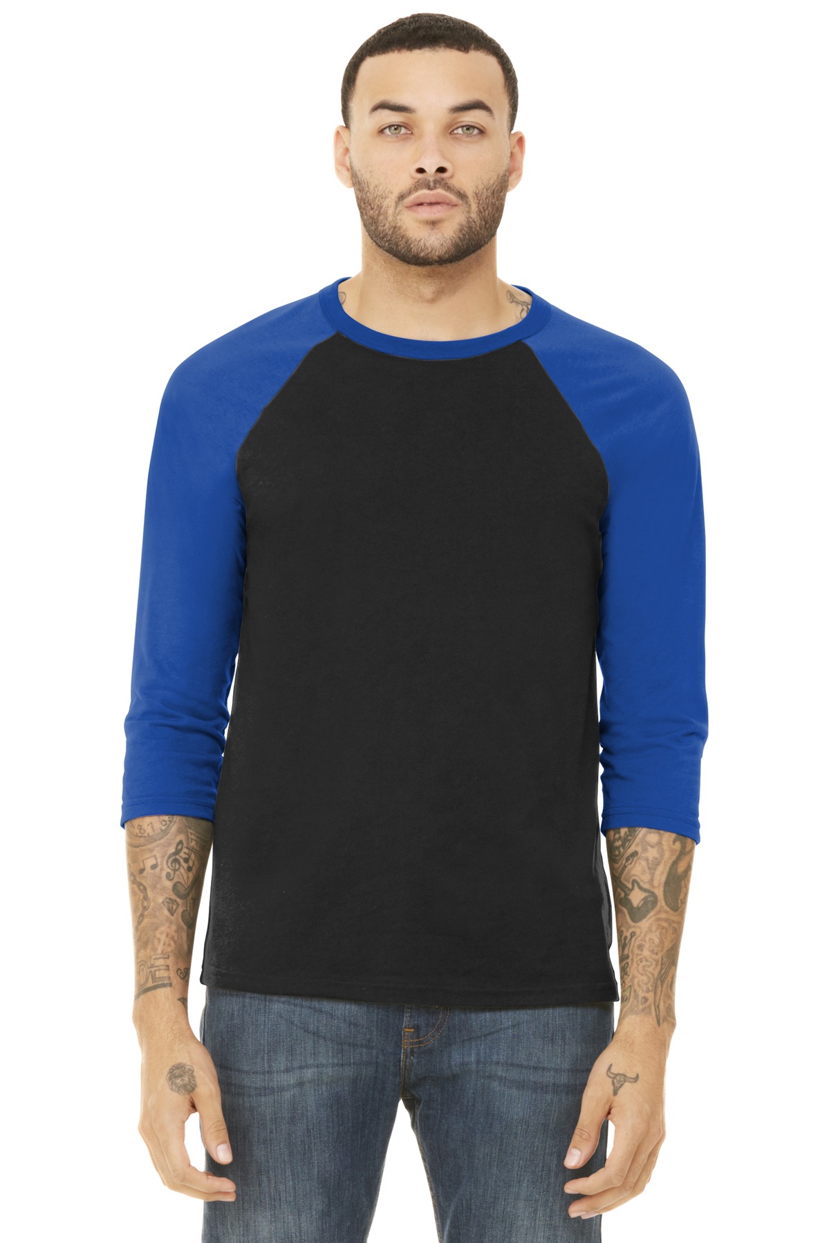 BELLA+CANVAS ® Unisex 3/4-Sleeve Baseball Tee. BC3200 - Image 5