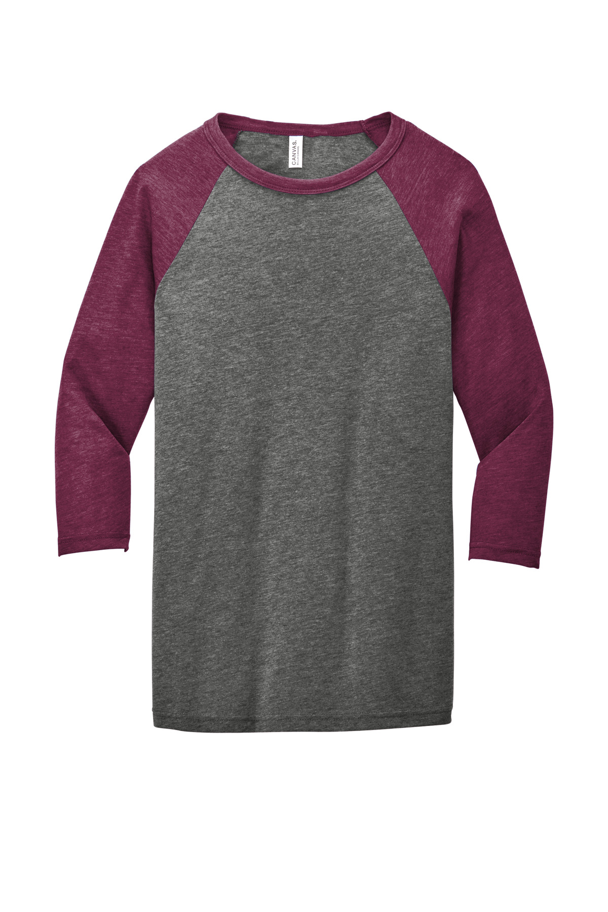 Grey/ Maroon Triblend