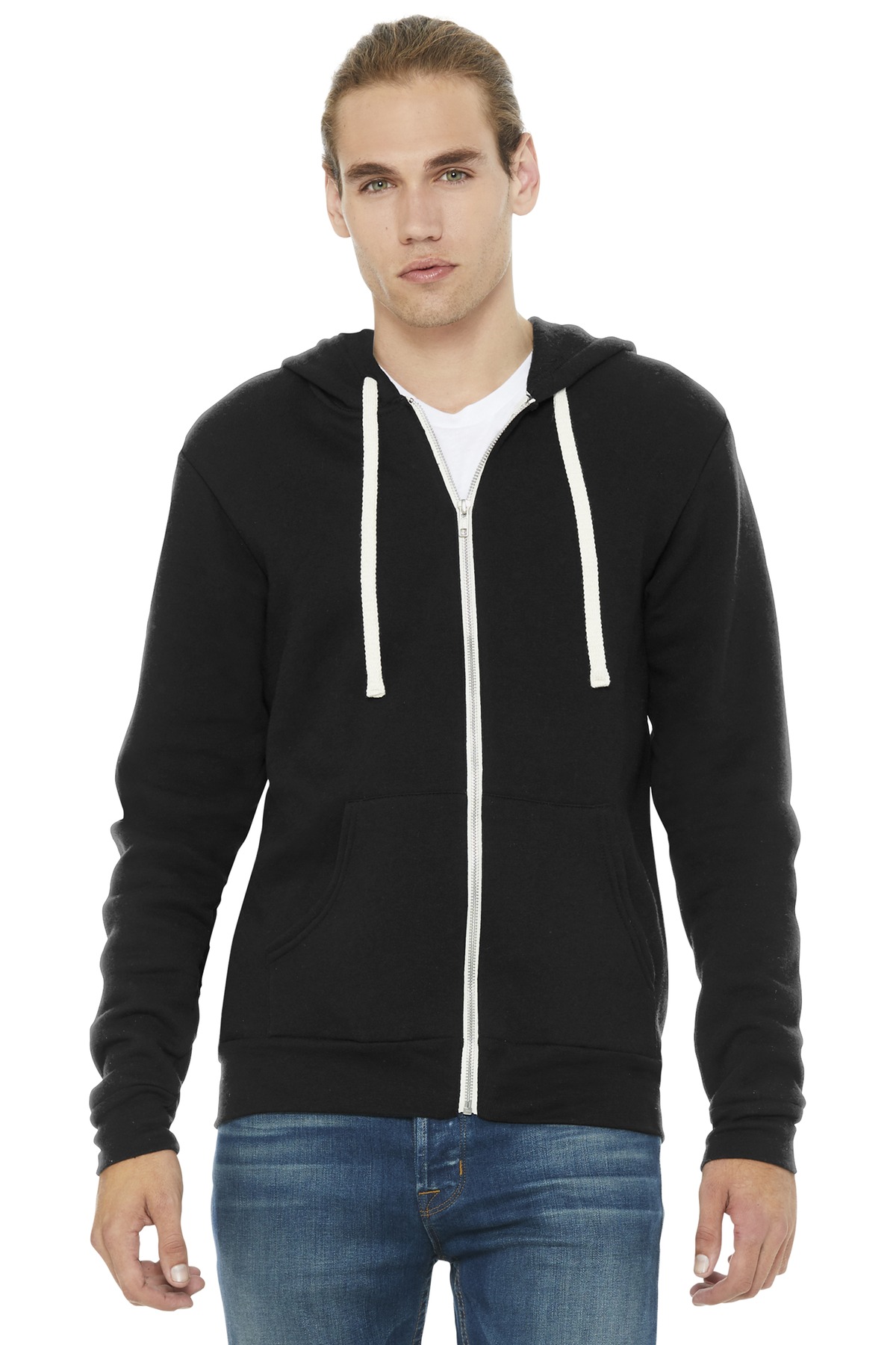 BELLA+CANVAS ® Unisex Triblend Sponge Fleece Full-Zip Hoodie. BC3909 - Image 4