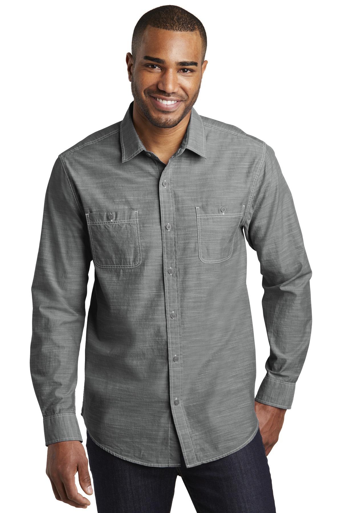 Port Authority ® Slub Chambray Shirt. W380