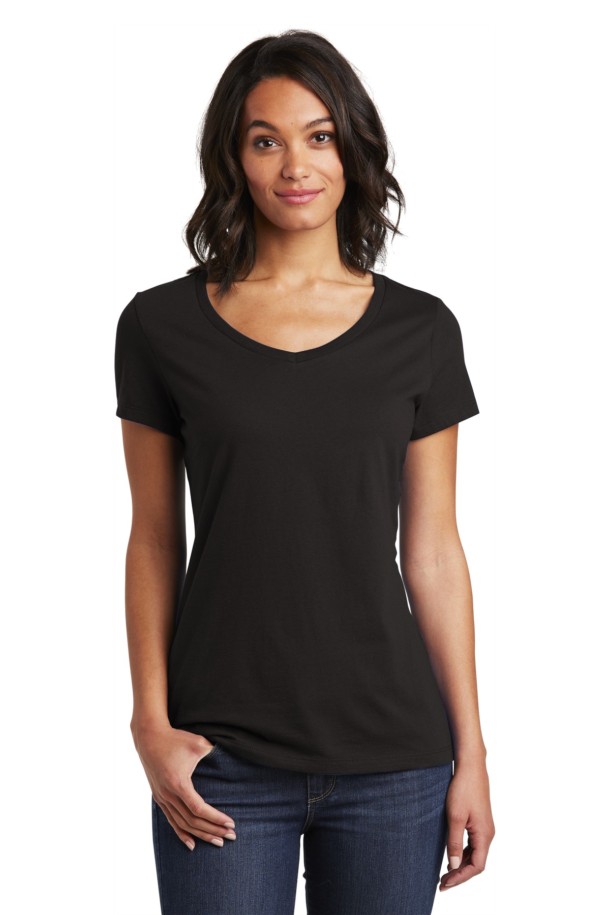 District Women''s Very Important Tee V-Neck. DT6503