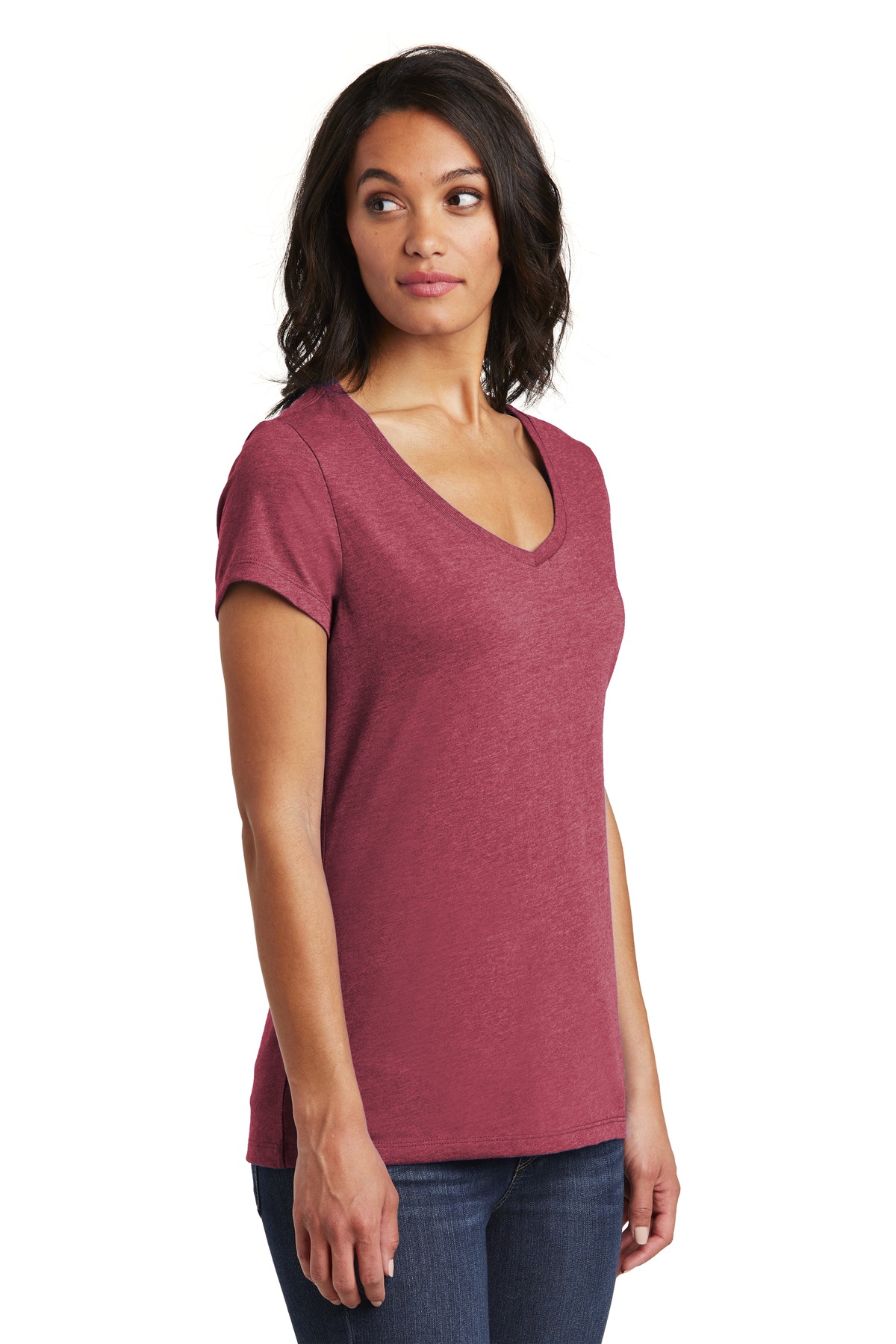 District Women's Very Important Tee V-Neck. DT6503