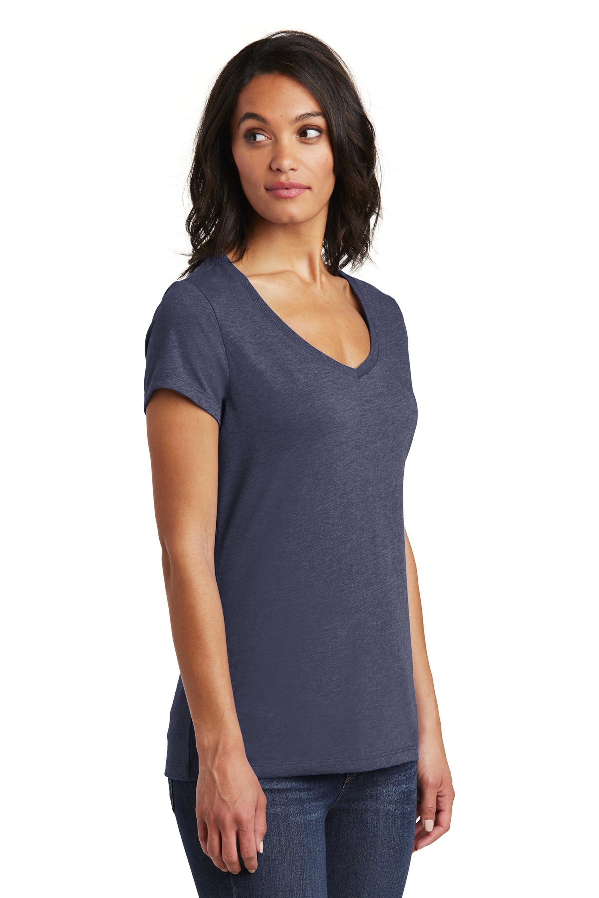 District Women's Very Important Tee V-Neck. DT6503