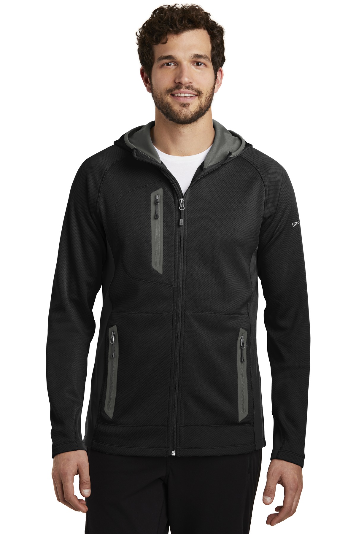 Eddie Bauer Sport Hooded Full-Zip Fleece Jacket-
