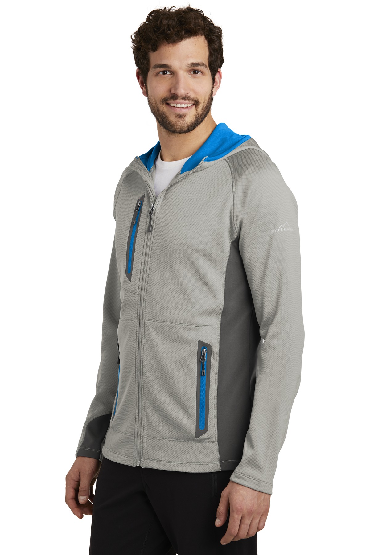 Eddie Bauer Sport Hooded Full-Zip Fleece Jacket. EB244