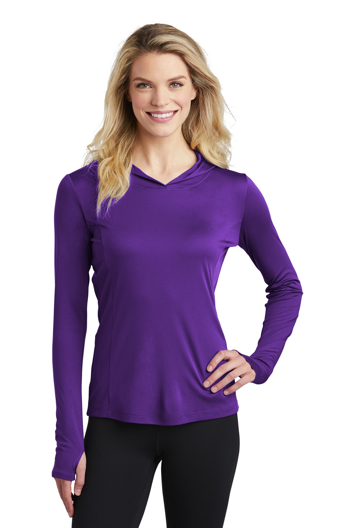 Sport-Tek Ladies PosiCharge Competitor Hooded Pullover. LST358